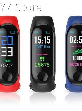 M3 plus smart bracelet heart rate pedometer call reminder me