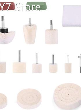 15Pcs Buffing Pad Polishing Wheel Kit ,With Compound Polishi