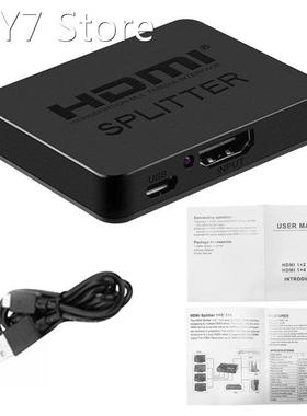 1 In 2 Out HDMI-compatible Splitter For HDTV DVD Full HD 108