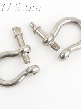 Durable 10Pcs M6 6mm Stainless Steel Bow Shackle & Screw