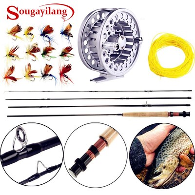 Sougayialng 8.86FT #5/6 Fly Fishing Rod Set 2.7M Fly Rod and