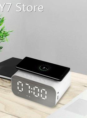 BT-5100 Digital Clock Sound Box Wireless Charger Desk Clock