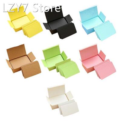 100Pcs Memory Cards Blank DIY Graffiti White Word Cards Net