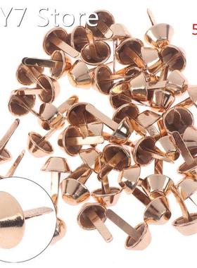 50pcs/lot DIY Metal Crafts Purse Feet Rivets Studs For Purse