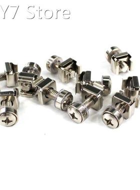 100Pcs Nickel Plated Screws Female Seat Nut M6x16mm Computer