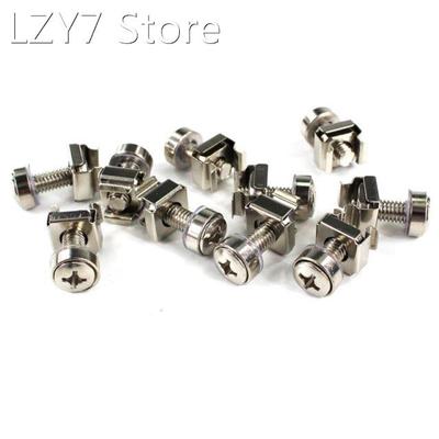 100Pcs Nickel Plated Screws Female Seat Nut M6x16mm Computer