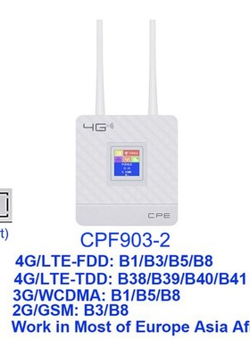 4G LTE CPE/Router 300Mbps Gateway nlocked Wifi Router 4G LTE