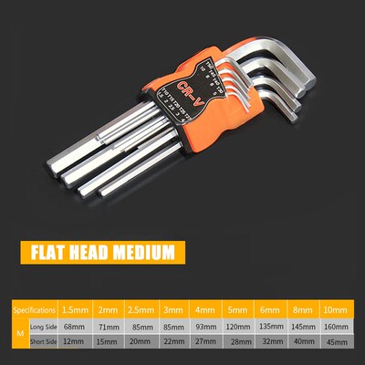 KINDLOV 9Pcs Wrench L Shape Allen Key Set Torx Hex Screwdriv