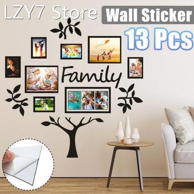 DIY Acrylic Wall Stickers Removable Photo Frame Tree Wall De