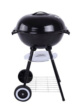 Trolley 17'' Metal Charcoal BBQ Grill Pit Outdoor Camping Co