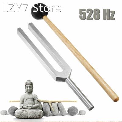Tuning Fork 528C 528HZ Tuner with Mallet Set for DNA Repair