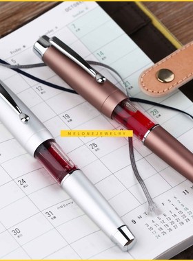 Moonman 2 Elastic Piston Fountain Pen Acrylic Metal Matte Bo