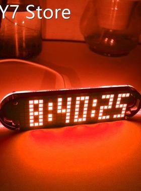 High Accuracy DIY Digital Dot Matrix LED Alarm Clock Kit Tim