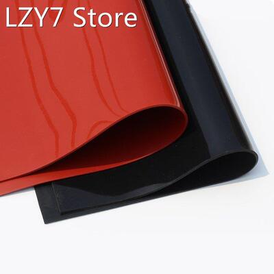 1.5mm/2mm/3mm Red/Black Silicone Rubber Sheet 500X500mm Blac