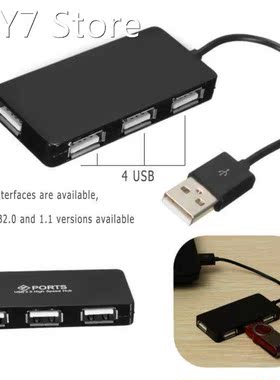 4 Port Usb 2.0 Hub Splitter Cable Adapter Converter For Lapt