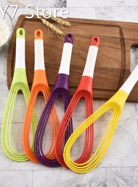 1Pcs Multifunction Rotatable Balloon And Flat Whisk Egg Beat