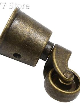 Round Bronze Color Zinc Alloy Universal Pulley Wheelchair So