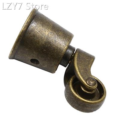 Round Bronze Color Zinc Alloy Universal Pulley Wheelchair So