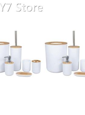 12-Piece Bamboo Bath Accessory Set Environmentally Friendly