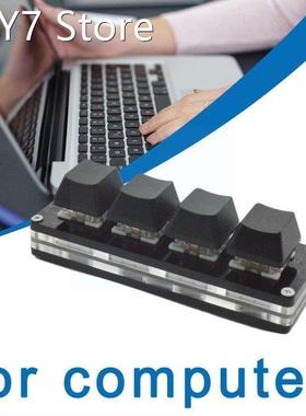 4 Keys Mechanical Keyboard USB Wired Numpad Custom For