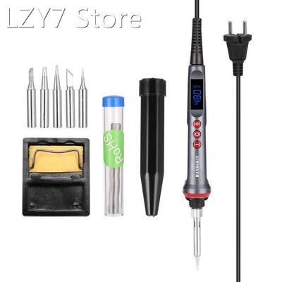HANDSKIT 90W LED Digital Electric Soldering Iron Set Adjusta