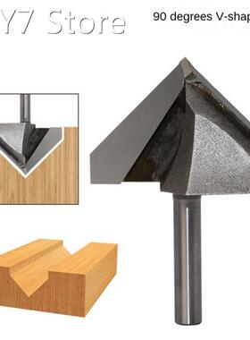 1PC 1/4 Shank 90 Degree V Groove Sign Lettering V-Groove V