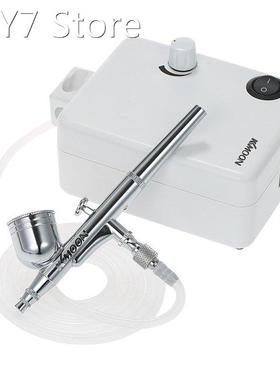 Dual Action Airbrush Air Compressor Set Gravity Feed Air Bru