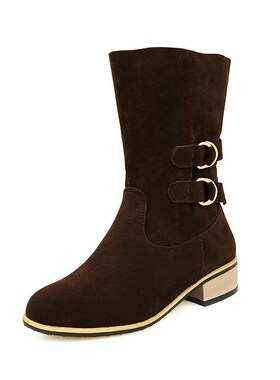 Women Knee Boots Autumn Winter Ladies Boots中筒女靴秋平跟鞋