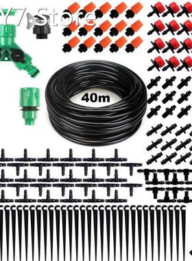 40M DIY Drip Irrigation System Watering Garden Hose Micro Dr