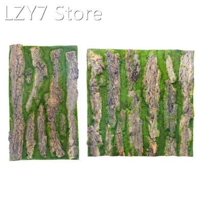 Wall Decoration Green Plant Bark with Moss DIY Artificial Ba