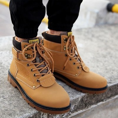 2019 Winter Fur Warm Male Boots For Men Work Safety