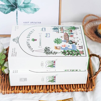 Simple 6-Piece yolk pastry packaging gift box baked desserts