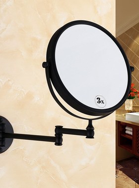 Double Sides Extendable 8 inch 3X Magnifying Bathroom Wall M