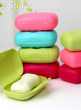 Plastic Travel Soap Box Dish Plate Case Case Holder Containe