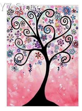 4 Pack 5D DIY Diamond Painting Kits Wishing Tree Full Drill