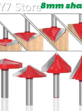 8mm Shank V Bit CNC solid carbide end mill 3D Router Bits fo