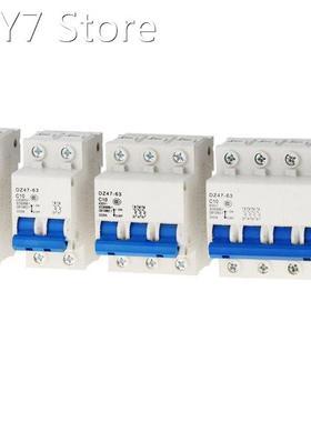 1PCS DZ47 1-4 Pole 6A 10A-63A 400V C Type Circuit Break
