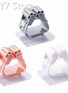 Wall Mounted Mop Clip Mop Holder Suction Hanging Hooks High