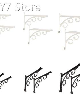 1 Pair Right Angle Metal Floating Shelf Brackets Wall Mounte