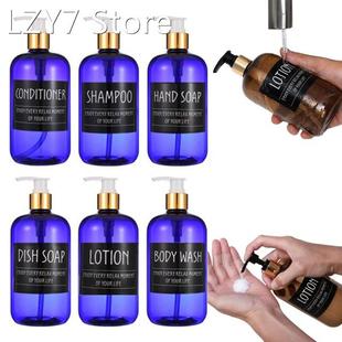 6pcs Liquid Soap Dispenser Bottle Set Hand Sanitizer Bottle
