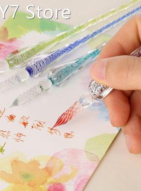 New 1 Pc High Quality Glass Drip Fountain Pen Vintage Glass