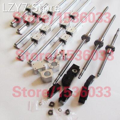 3 linear rail SBR sets + ballscrew ball screws sets+ BK/BF12