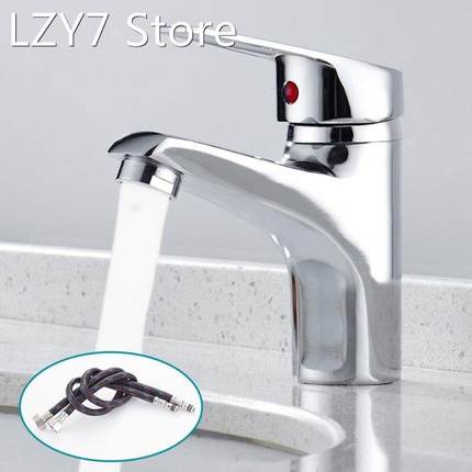 Luxury Bathroom Basin Faucet Chrome Single Handle Kitchen Ta