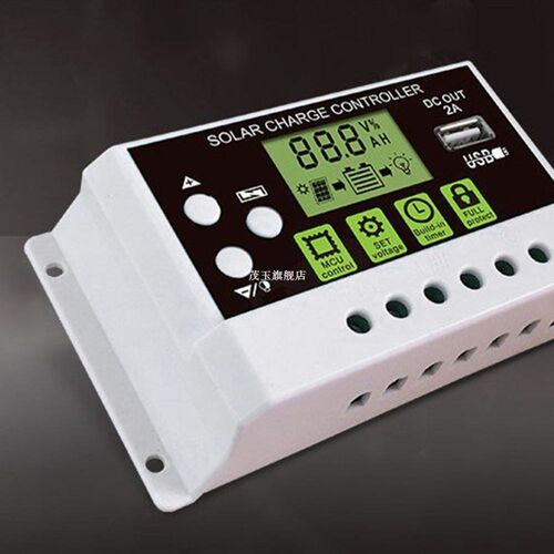 10A 12V/24V Solar Charge Controller Switch LCD Display Solar