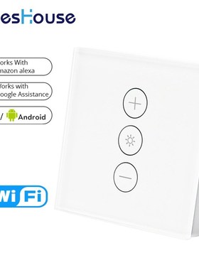 EU/UK WiFi Smart Wall Touch Light Dimmer Switch  Smart Life/