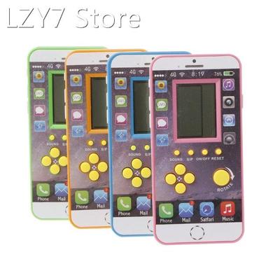 LCD Electronic Brick Game Machine Classical Puzzle Toy Phone