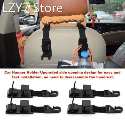 4 Pack Headrest Hooks for Car Purse Hanger Headrest Hook Hol