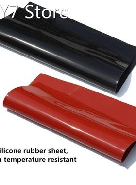 1mm/2mm Red/Black Silicone Rubber Sheet 250X250mm Black Sili