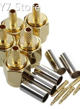 5Pcs SMA Male Plug Straight Crimp RG316 RG174 Rf Adapter Con