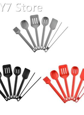 New 6 Pack Heat Resistant Silicone Cooking Utensil Sets Spat
